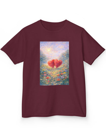 "Valentine's Day - Monet Style" Kids Heavy Cotton Tee