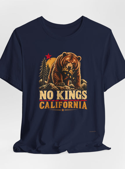 "No Kings California" Unisex Jersey Short Sleeve Tee