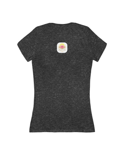 "My Mother Says I am Royalty" Women's Jersey Short Sleeve Deep V-Neck Tee