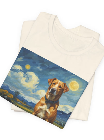 "Dog - Vincent van Gogh Style" V.1 Unisex Jersey Short Sleeve Tee