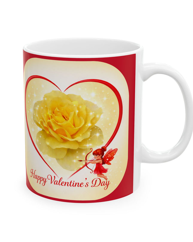 "Happy Valentine's Day" Ceramic Mug, (11oz, 15oz)