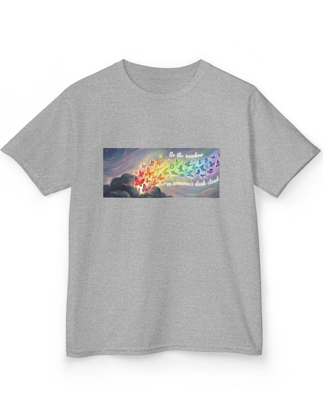 "Be the Rainbow in Someone's Dark Cloud" Kids Heavy Cotto Tee