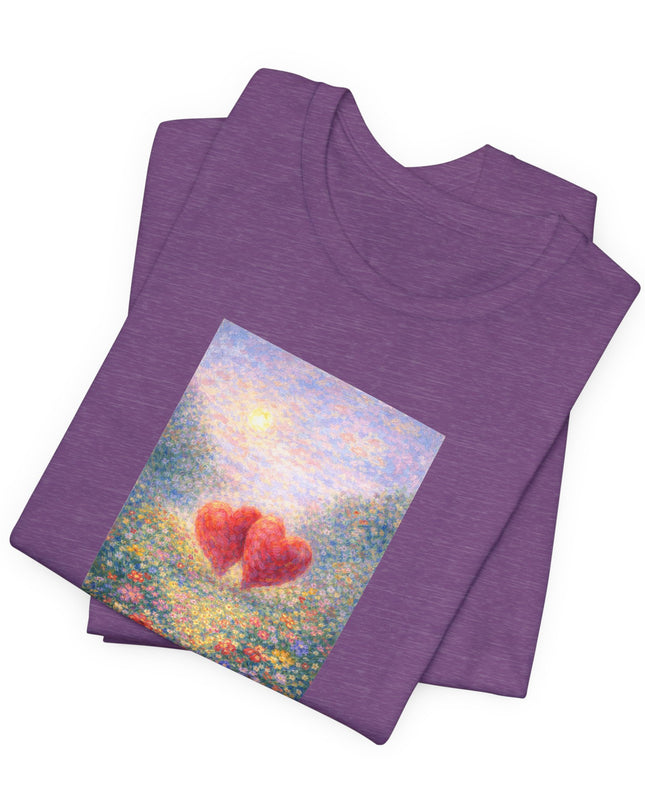 "Valentine's Day - Monet Style" Unisex Jersey Short Sleeve Tee