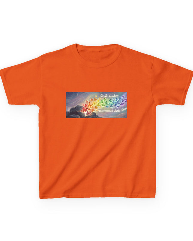 "Be the Rainbow in Someone's Dark Cloud" Kids Heavy Cotto Tee