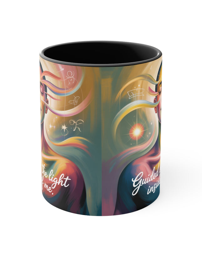 "Guided by the Light Inside Me" Accent Mug