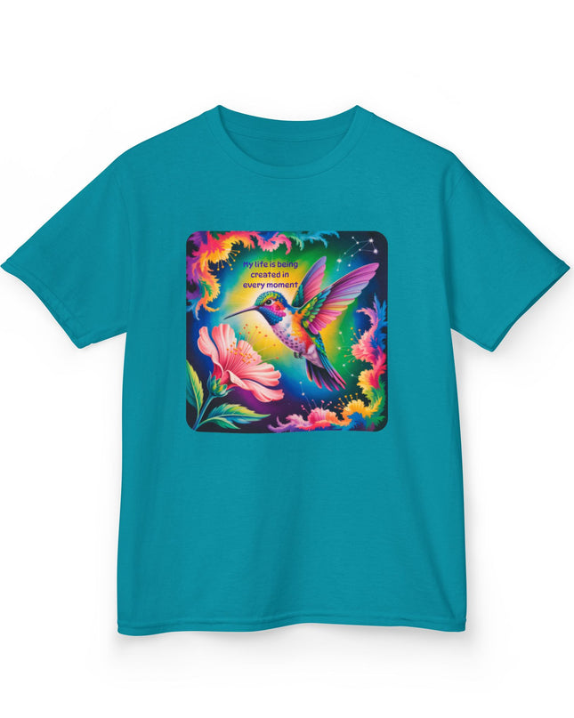 "My Life is Being Created in Every Moment" Kids Heavy Cotton Tee