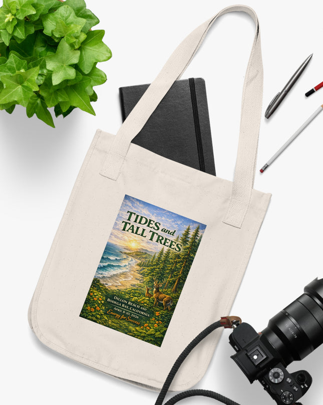 "Tides and Tall Trees" Organic Canvas Tote Bag