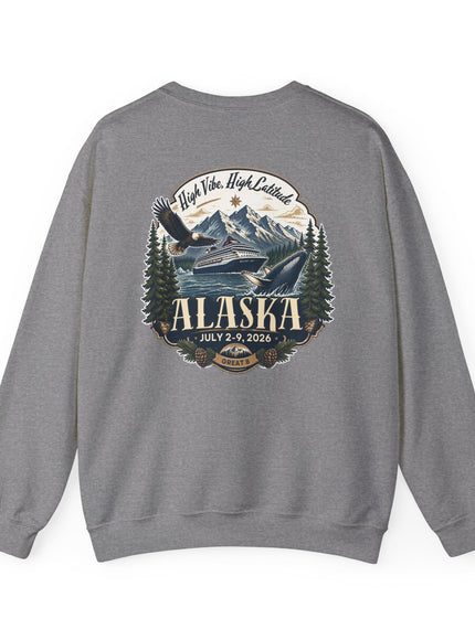 "Alaska" (Ink front and back) Unisex Heavy Blend Crewneck Sweatshirt