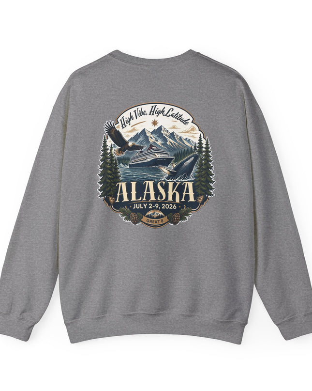 "Alaska" (Ink front and back) Unisex Heavy Blend Crewneck Sweatshirt