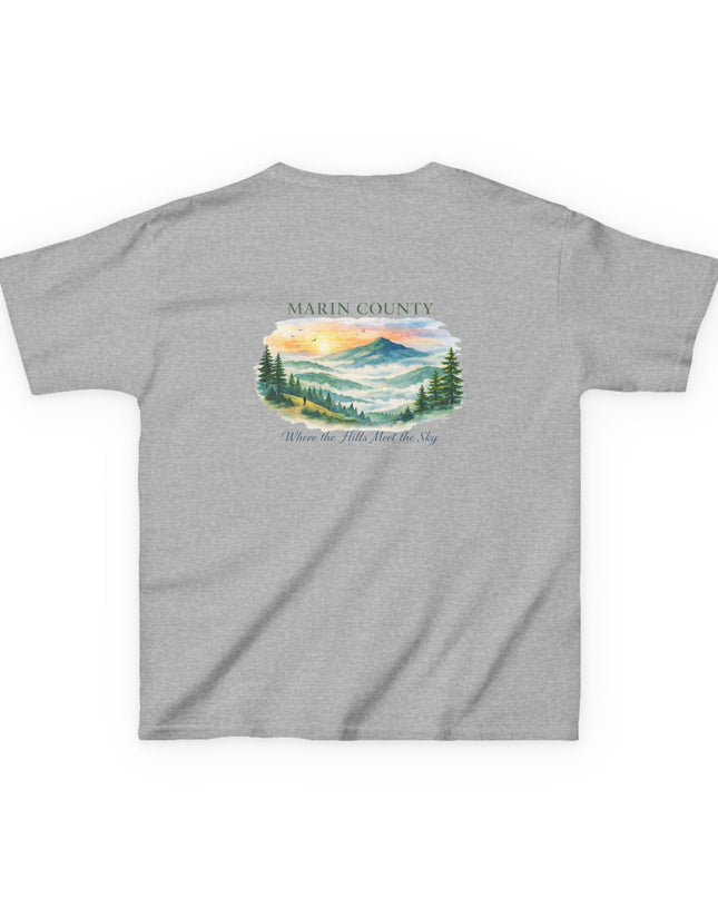 "Marin County, Where the Hills Meet the Sky" Kids Heavy Cotton Tee