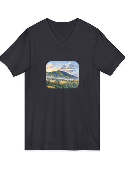 "Mount Tamalpais, the Sleeping Lady" Mount Tamalpais, the Sleeping LadyUnisex Jersey Short Sleeve V-Neck Tee