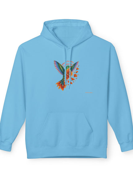 "Hummingbird and Poppies" Unisex Midweight Softstyle Fleece Hoodie