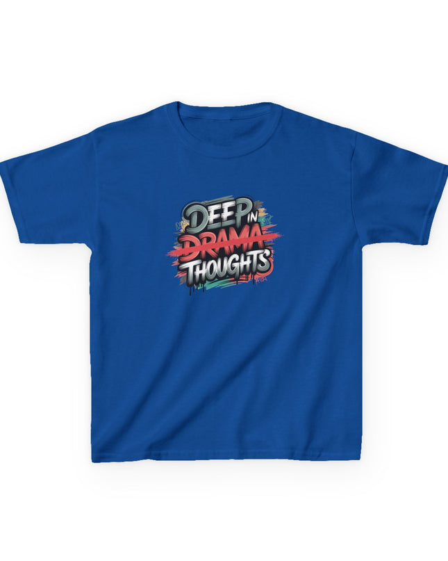 "Deep in Drama Thoughts" Kids Heavy Cotton Tee