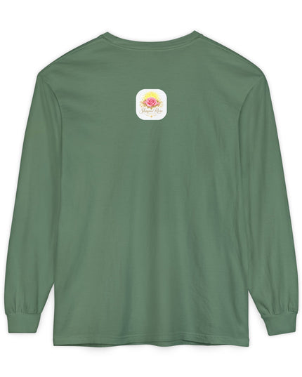 "Blessed and Beautiful" Unisex Garment-dyed Long Sleeve T-Shirt