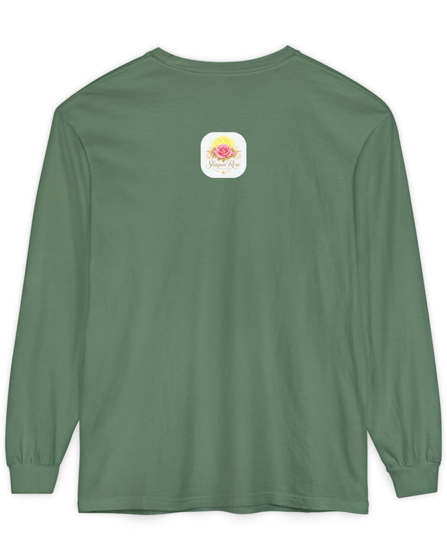 "Blessed and Beautiful" Unisex Garment-dyed Long Sleeve T-Shirt