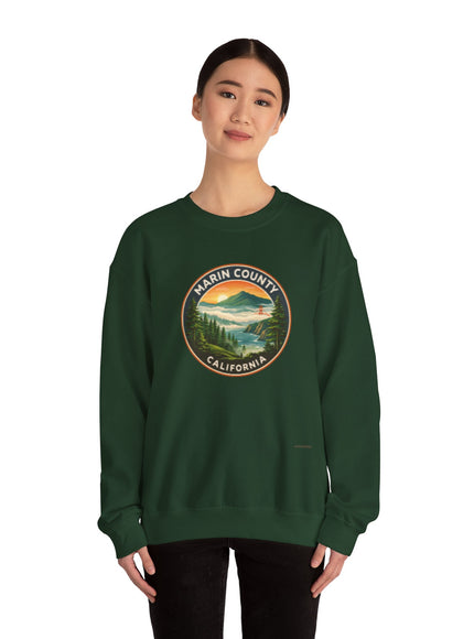 "Marin County, Above the Fog - no text" Unisex Heavy Blend Crewneck Sweatshirt