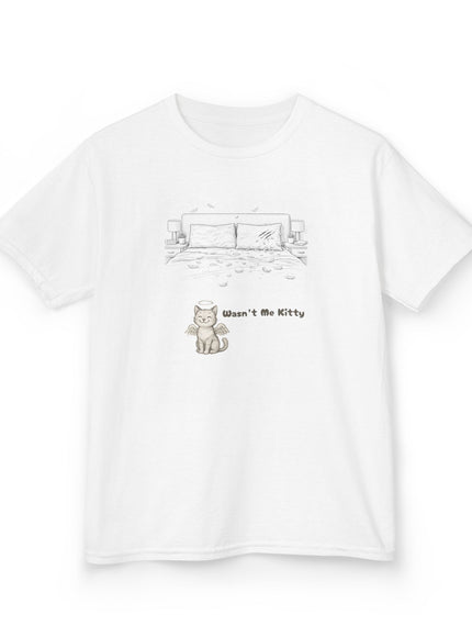 "Wasn't Me Kitty -Bedroom" Kids Heavy Cotton Tee