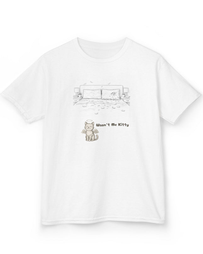 "Wasn't Me Kitty -Bedroom" Kids Heavy Cotton Tee