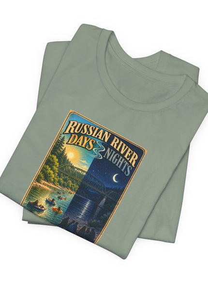 "Russian River Days, Russian River Nights" Unisex Jersey Short Sleeve Tee