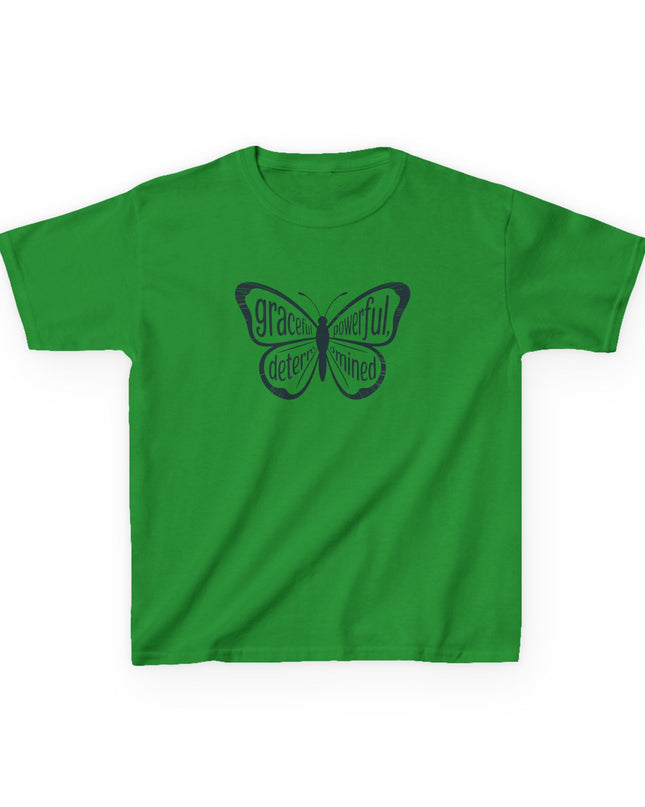 "Butterfly With Words" Kids Heavy Cotton Tee