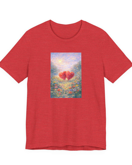 "Valentine's Day - Monet Style" Unisex Jersey Short Sleeve Tee