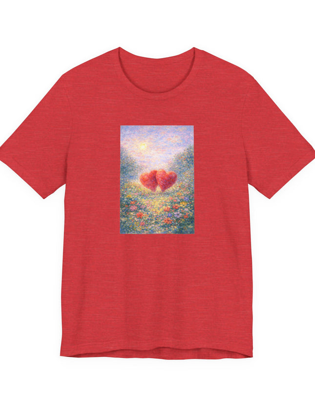 "Valentine's Day - Monet Style" Unisex Jersey Short Sleeve Tee