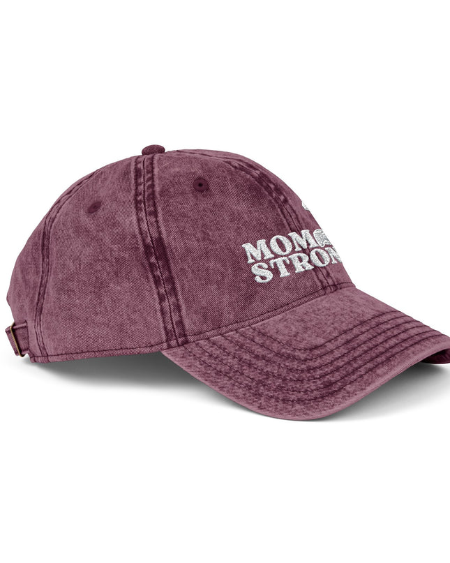 "Mom Strong" Vintage Cap (Embroidery)