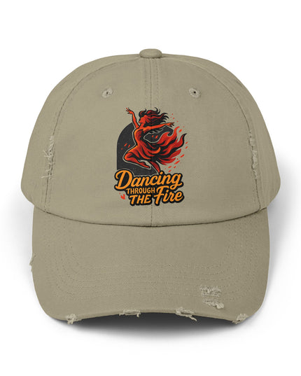 "Dancing through the fire" Unisex Distressed Cap