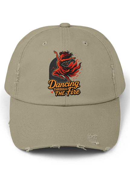 "Dancing Through the Fire" Unisex Distressed Cap
