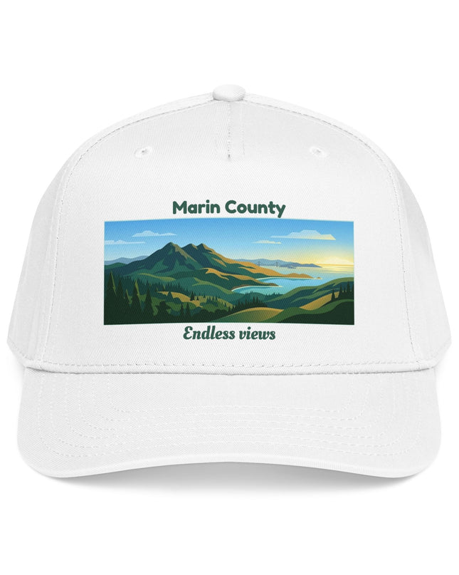 "Marin County - Endless Views" Mid Profile Baseball Cap