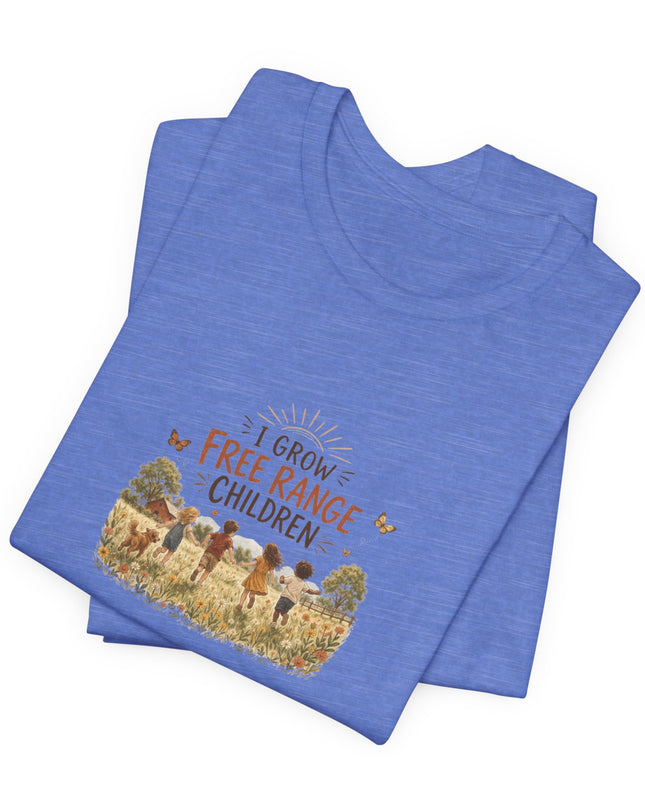 "I Grow Free Range Children" Unisex Jersey Cotton Tee