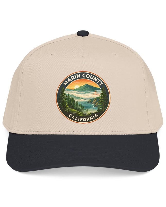 "Marin County, Above the Fog" Mid Profile Baseball Cap