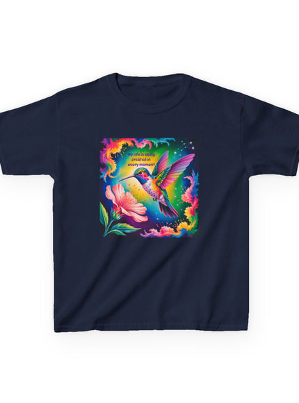 "My Life is Being Created in Every Moment" Kids Heavy Cotton Tee