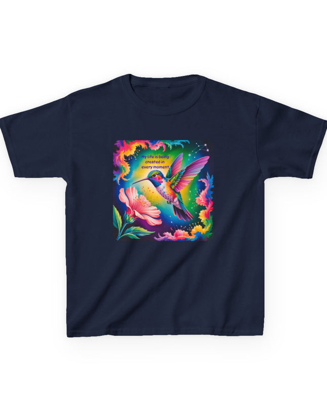 "My Life is Being Created in Every Moment" Kids Heavy Cotton Tee