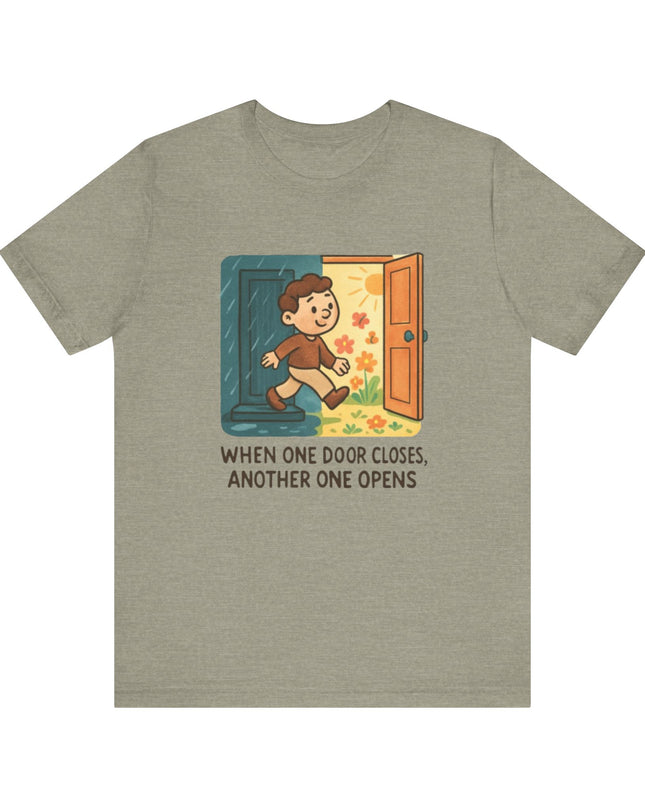 "Door Closes" Unisex Jersey Short Sleeve Tee
