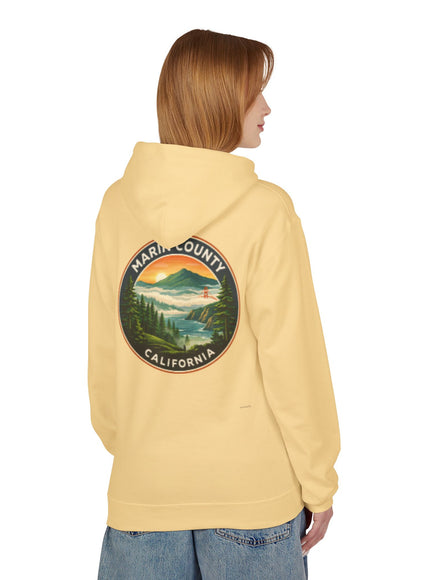 "Marin County, Above the Fog- no text" Unisex Midweight Softstyle Fleece Hoodie
