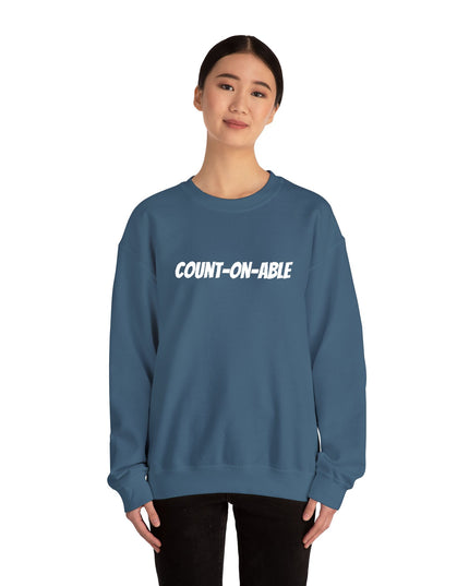 "Count-on-able" Unisex Embroidered Sweatshirt