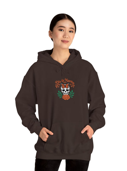 "Día de Muertos" Unisex Heavy Blend Hooded Embroidered Sweatshirt
