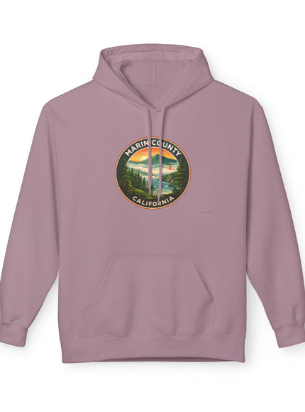 "Marin County, Above the Fog - no text" Unisex Midweight Softstyle Fleece Hoodie