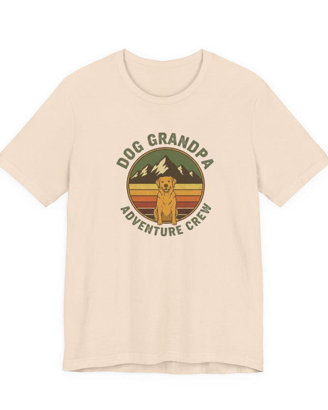 "Dog Grandpa Adventure Crew" Unisex Jersey Short Sleeve Tee