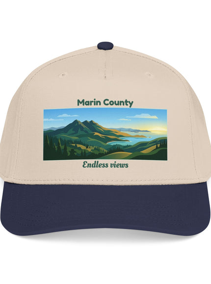 "Marin County - Endless Views" Mid Profile Baseball Cap