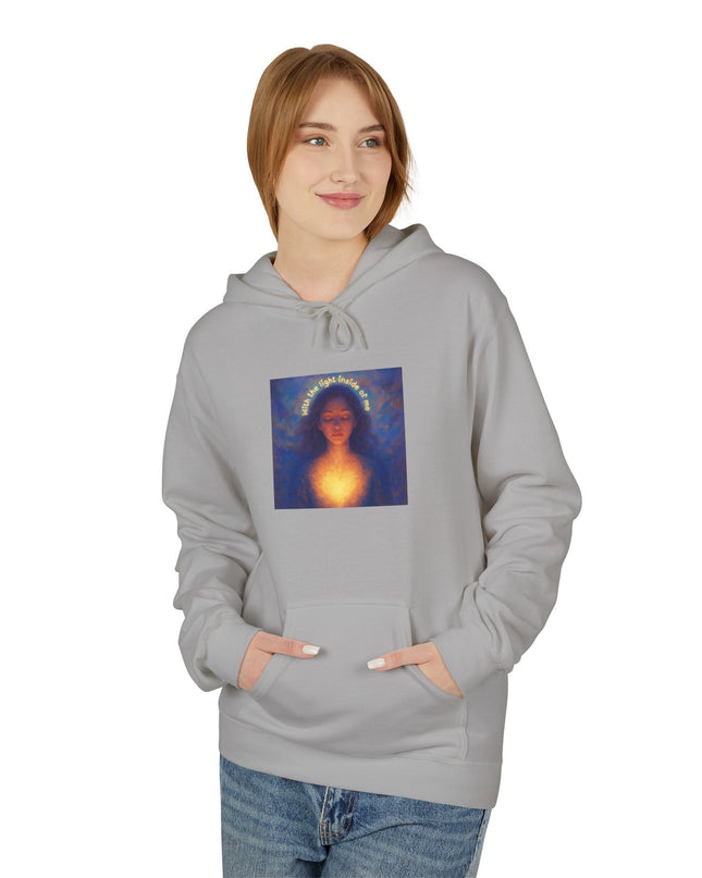 "With the Light Inside of Me" Unisex Midweight Softstyle Fleece Hoodie