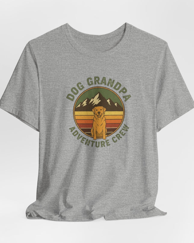 "Dog Grandpa Adventure Crew" Unisex Jersey Short Sleeve Tee