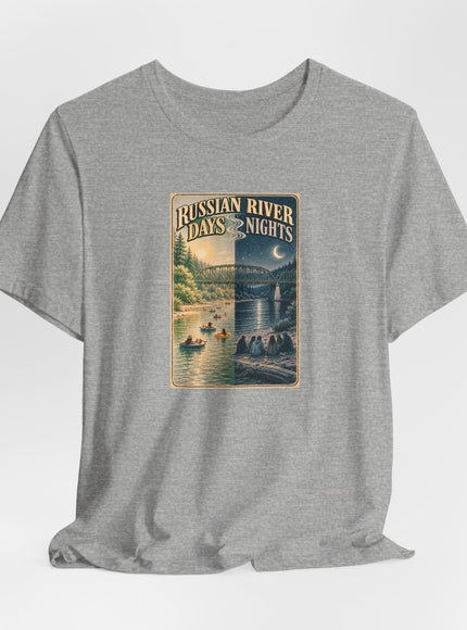 "Russian River Days, Russian River Nights" Unisex Jersey Short Sleeve Tee