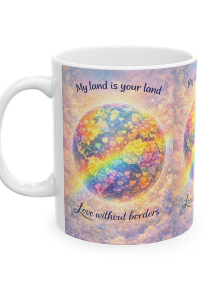 "My Land is Your Land" Ceramic Mug, (11oz, 15oz)