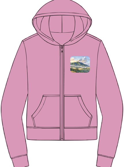 "Mount Tamalpais - The Sleeping Lady" Women's V.I.T. Fleece Full-Zip Hoodie
