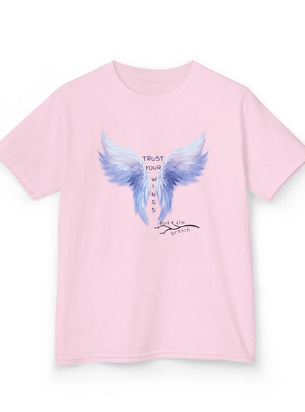 "Trust Your Wings, Not the Branch" Kids Heavy Cotton Tee