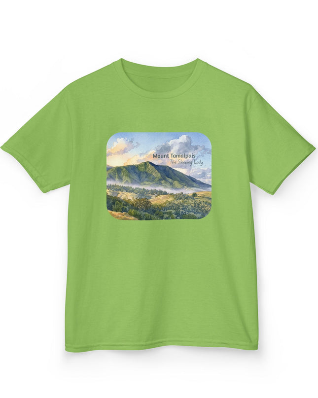"Mount Tamalpais, the Sleeping Lady" Kids Heavy Cotton Tee