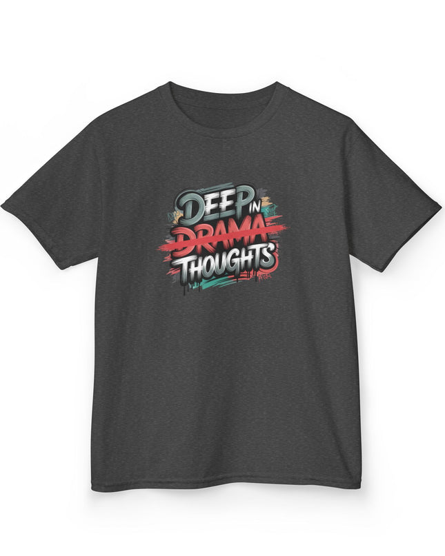 "Deep in Drama Thoughts" Kids Heavy Cotton Tee
