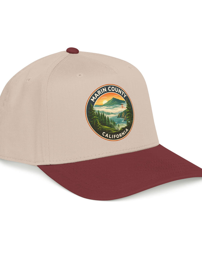 "Marin County, Above the Fog" Mid Profile Baseball Cap